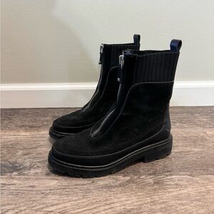 Sam Edelman Leone Front Zip Boots - black - 7.5